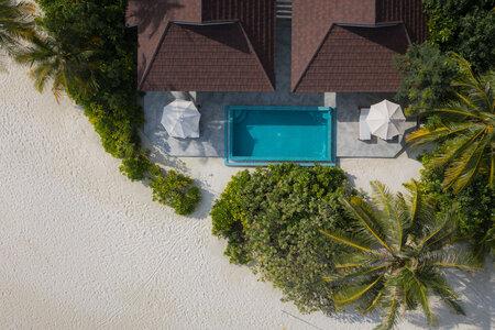 2BR Beach Villa with Pool